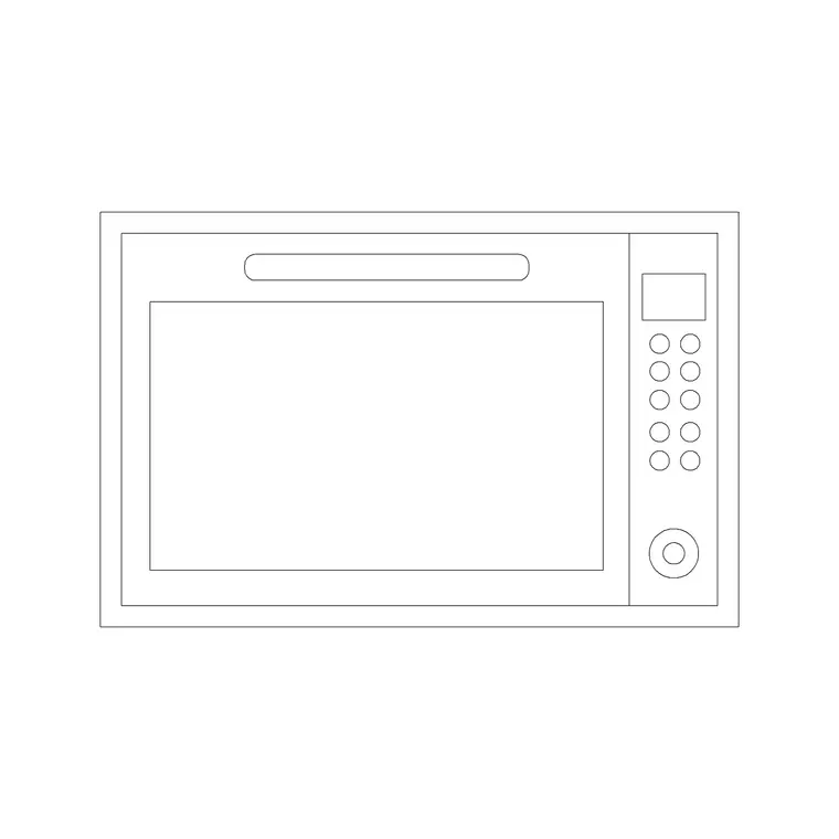 Toasters 9 DWG CAD block thumbnail — kitchen drawing