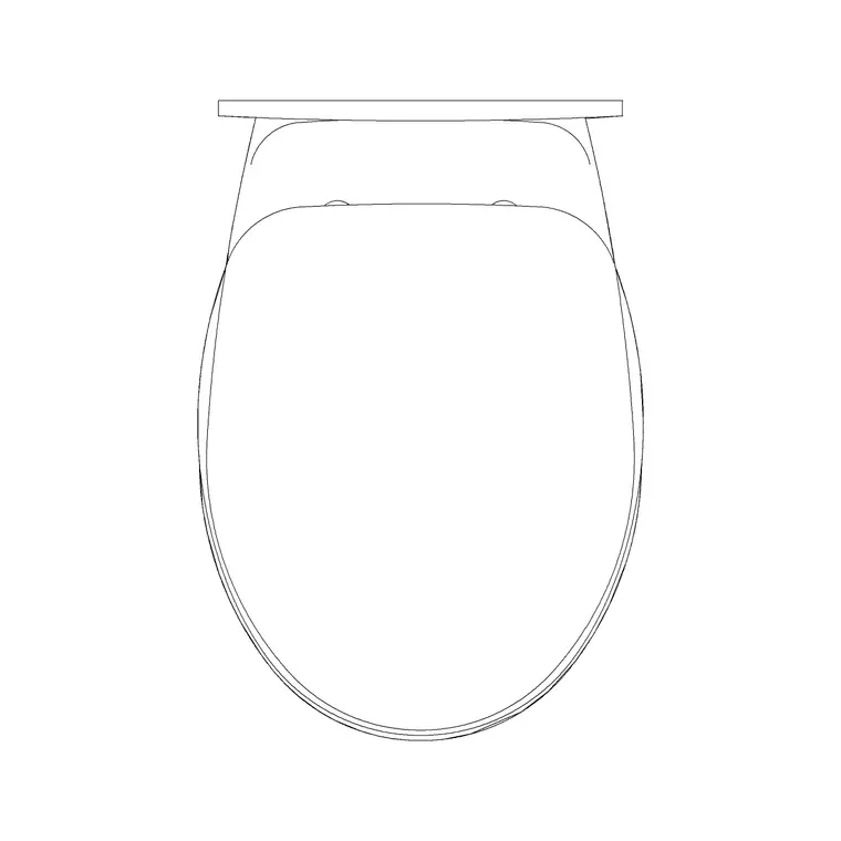 Toilet Commode 10 DWG CAD block thumbnail — bathroom drawing