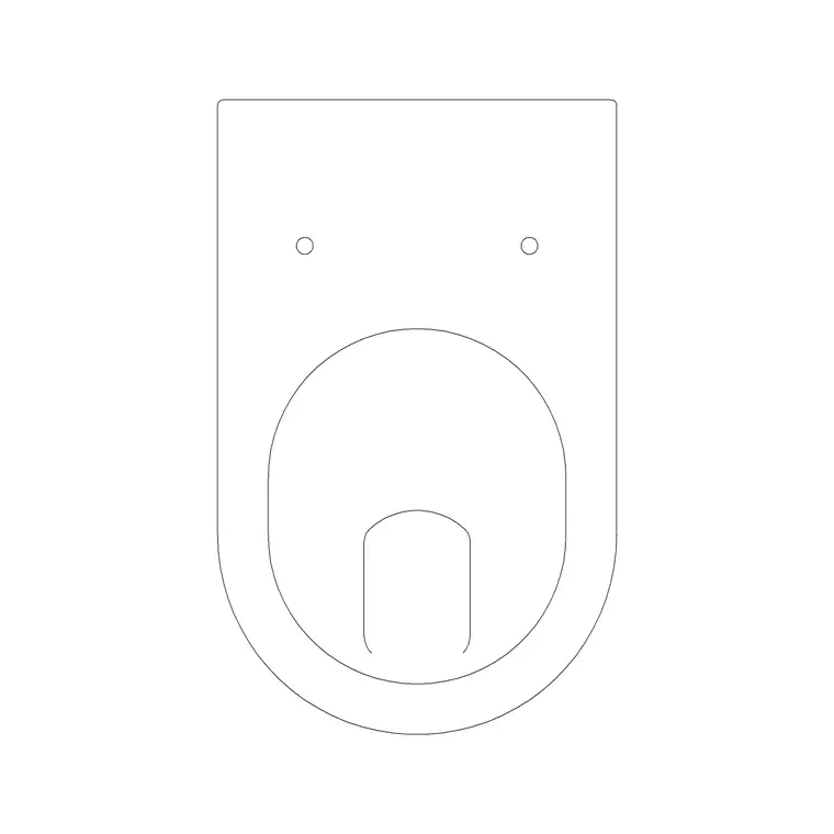 Toilet Commode 15 DWG CAD block thumbnail — bathroom drawing