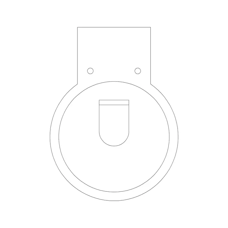 Toilet Commode 16 DWG CAD block thumbnail — bathroom drawing