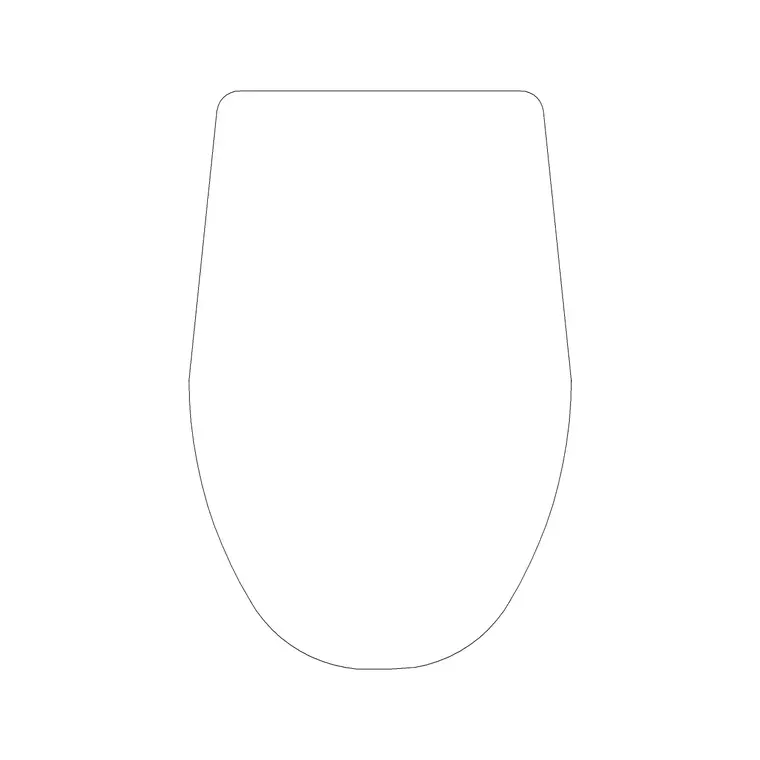 Toilet Commode 2 DWG CAD block thumbnail — bathroom drawing