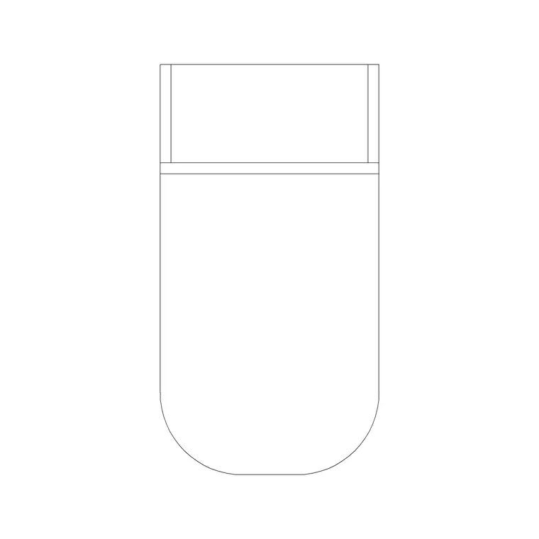 Toilet Commode 22 DWG CAD block thumbnail — bathroom drawing