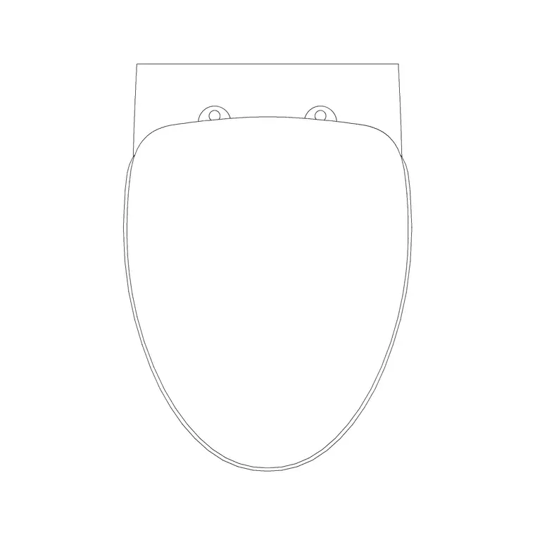 Toilet Commode 24 DWG CAD block thumbnail — bathroom drawing