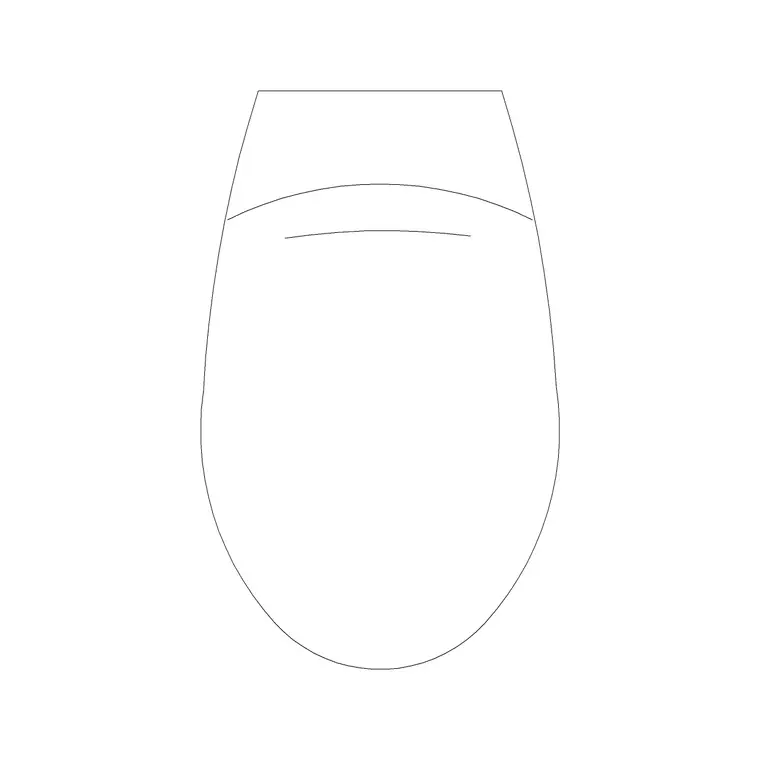 Toilet Commode 28 DWG CAD block thumbnail — bathroom drawing