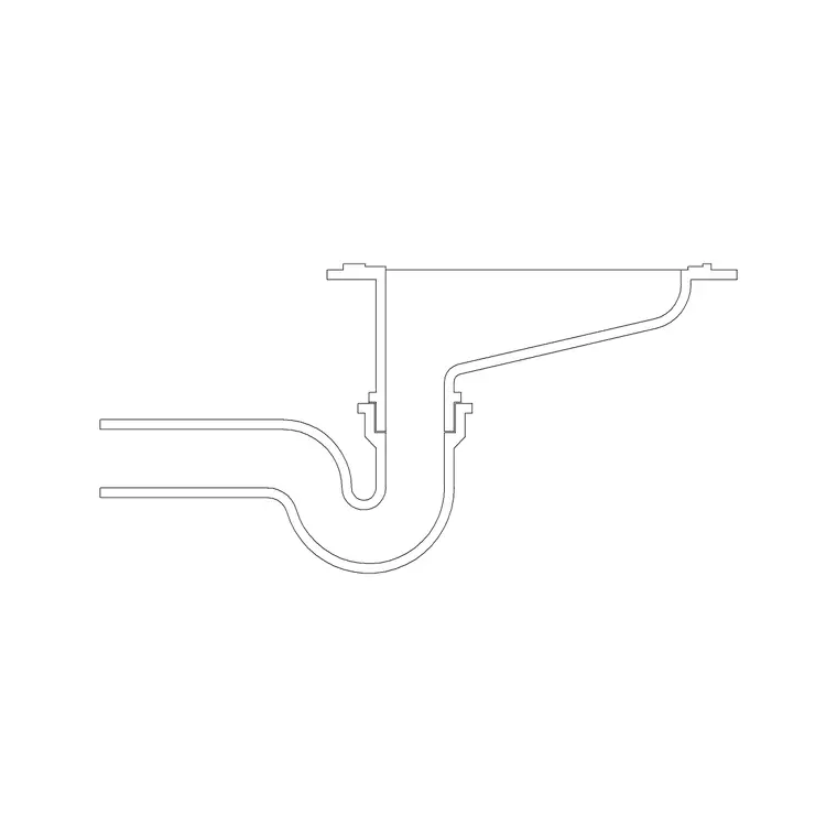 Toilet Commode Elevation 5 DWG CAD block thumbnail — bathroom drawing
