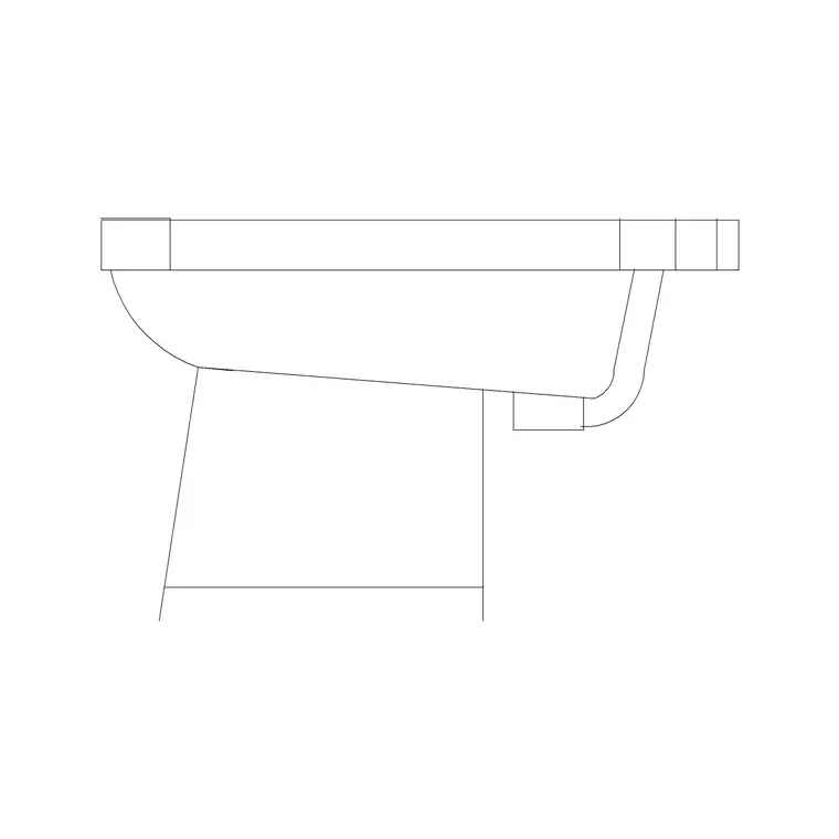 Toilet Ele DWG CAD block thumbnail — bathroom drawing