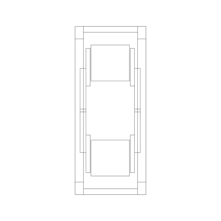 Treadmill 3 DWG CAD block thumbnail — fitness & sports drawing
