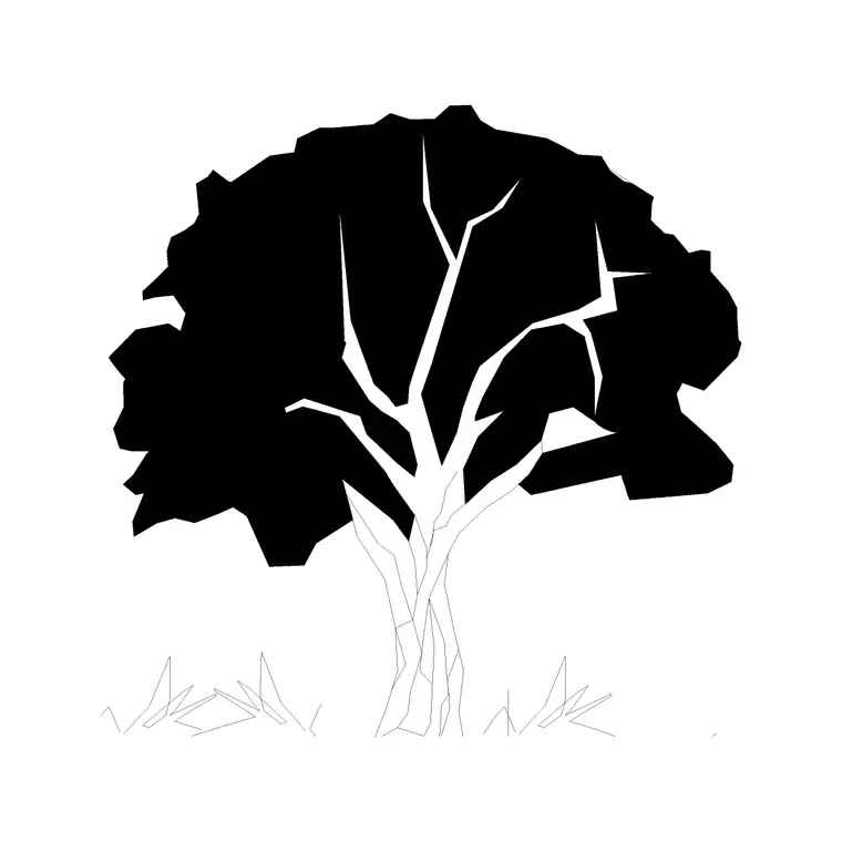 Tree Elevation (10) DWG CAD block thumbnail — trees & plants drawing