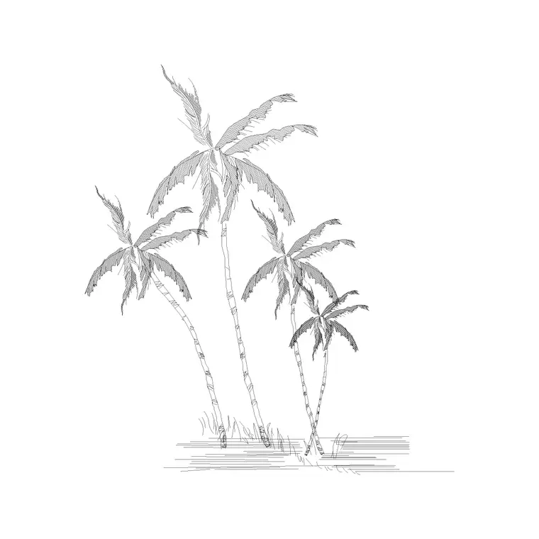 Tree Elevation (3) DWG CAD block thumbnail — trees & plants drawing