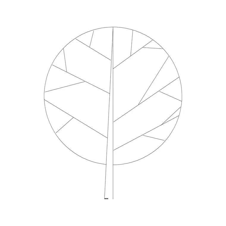 Tree Elevation (48) DWG CAD block thumbnail — trees & plants drawing