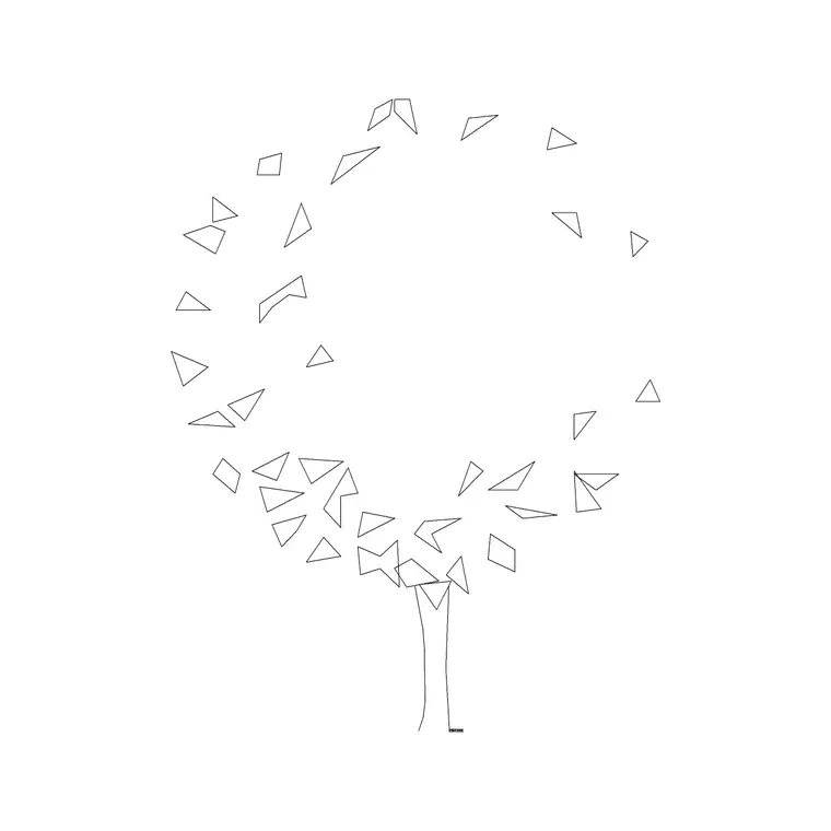 Tree Elevation (51) DWG CAD block thumbnail — trees & plants drawing