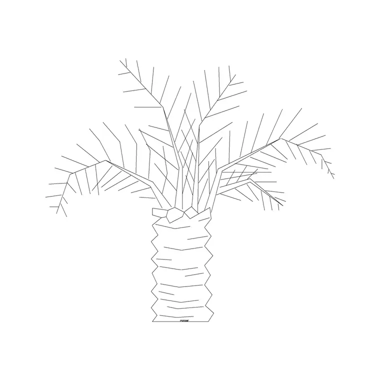Tree Elevation (54) DWG CAD block thumbnail — trees & plants drawing