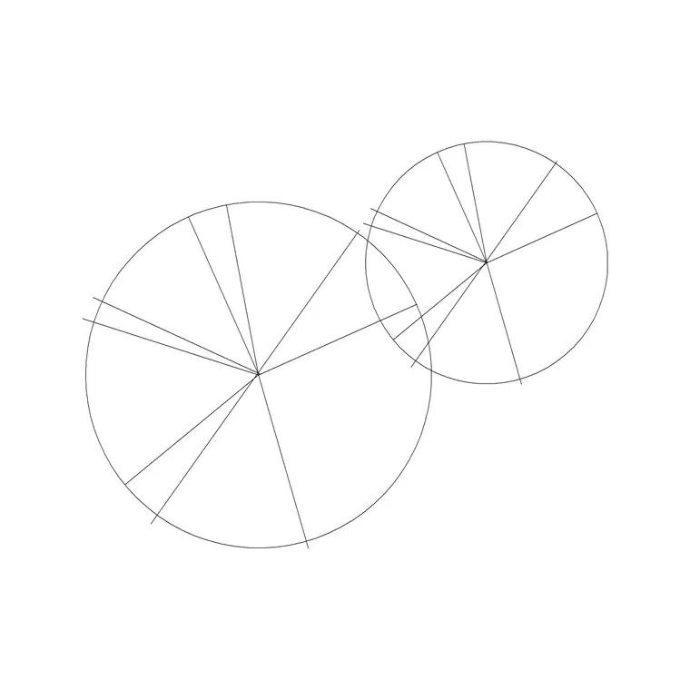 Tree Fin Plan (17) DWG CAD block thumbnail — trees & plants drawing