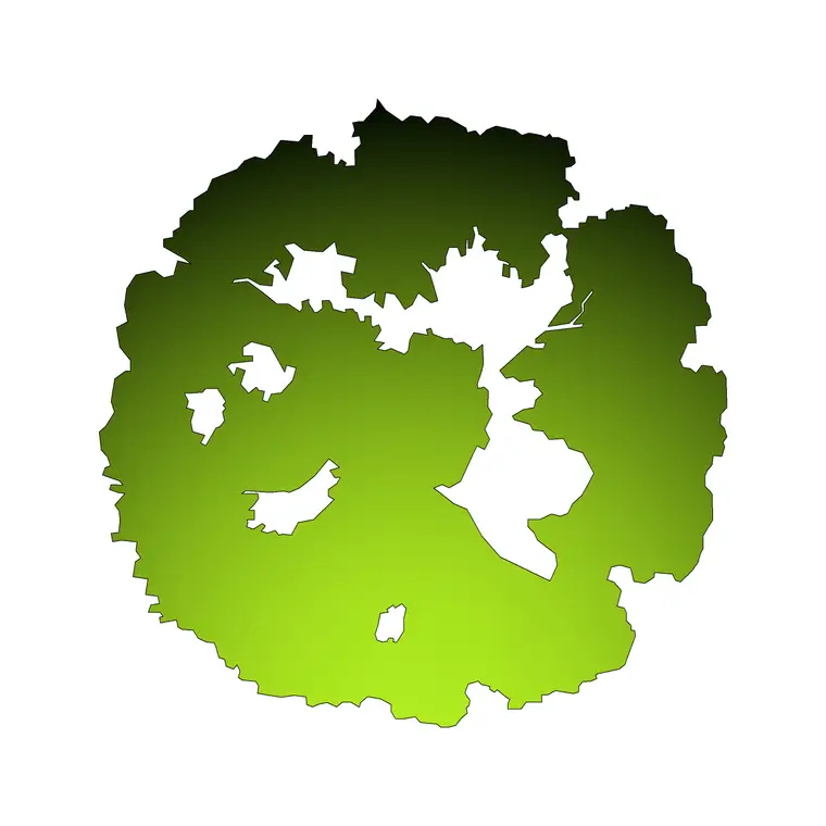 Tree Plan 12 DWG CAD block thumbnail — trees & plants drawing