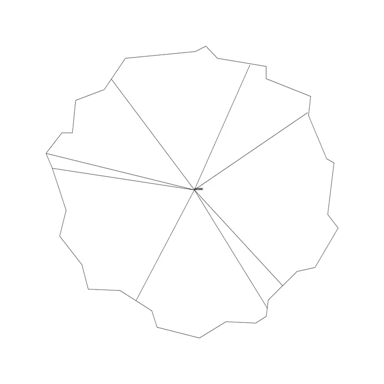Tree Plan (15) DWG CAD block thumbnail — trees & plants drawing