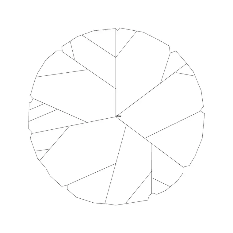 Tree Plan (16) DWG CAD block thumbnail — trees & plants drawing