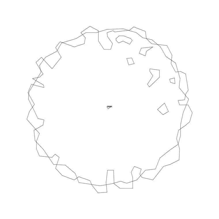 Tree Plan (17) DWG CAD block thumbnail — trees & plants drawing