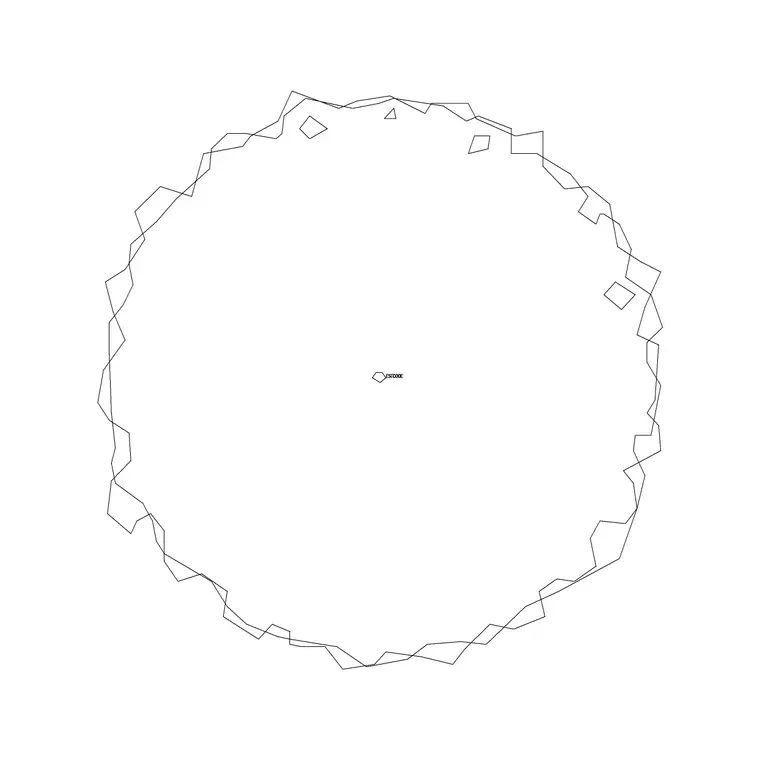 Tree Plan (18) DWG CAD block thumbnail — trees & plants drawing