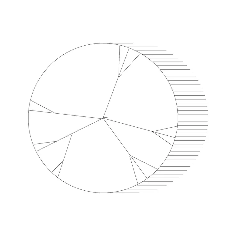 Tree Plan (20) DWG CAD block thumbnail — trees & plants drawing