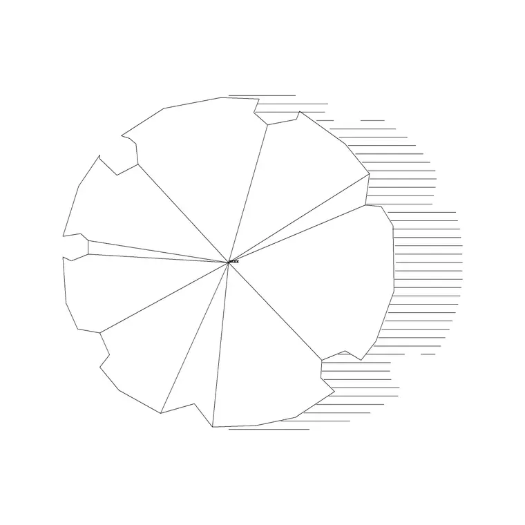 Tree Plan (21) DWG CAD block thumbnail — trees & plants drawing