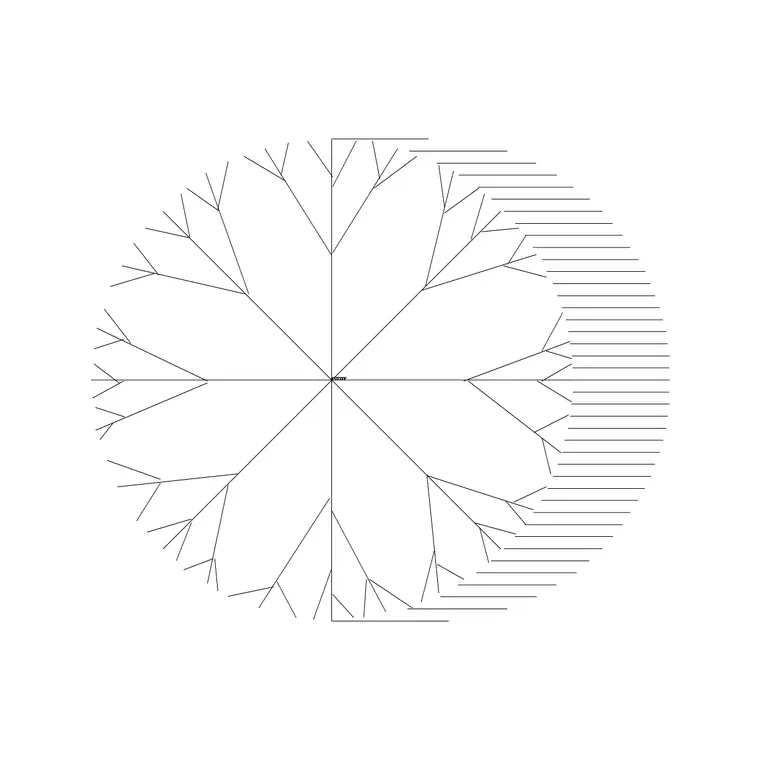 Tree Plan (22) DWG CAD block thumbnail — trees & plants drawing