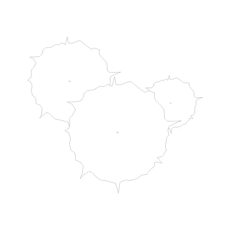 Tree Plan (26) DWG CAD block thumbnail — trees & plants drawing