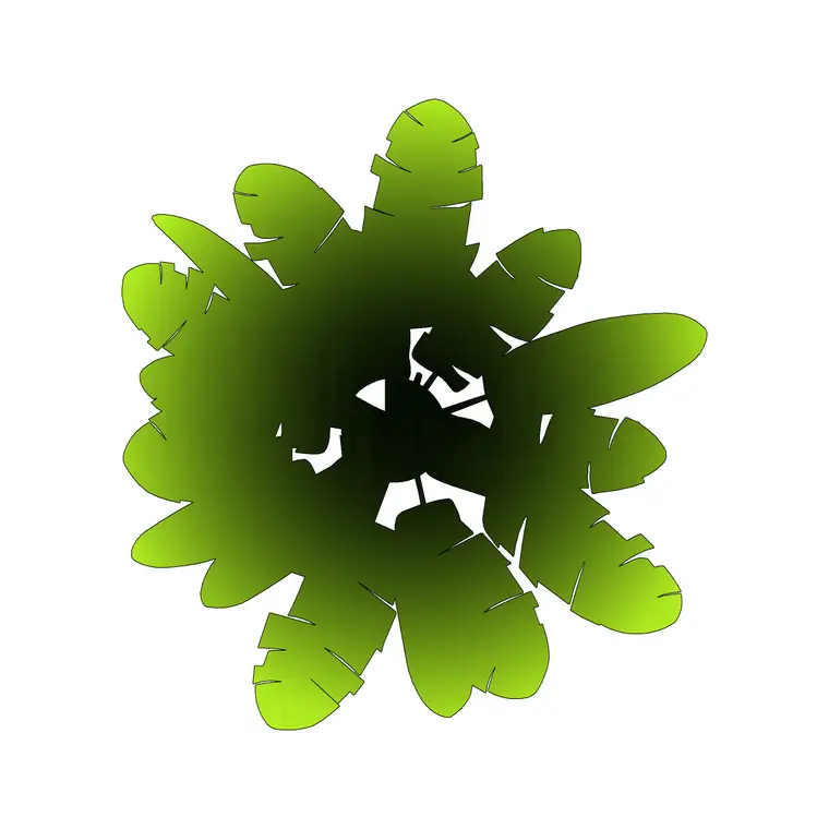 Tree Plan 3 DWG CAD block thumbnail — trees & plants drawing