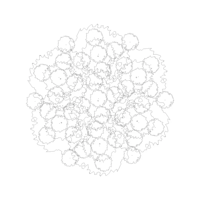 Tree Plan (3) DWG CAD block thumbnail — trees & plants drawing