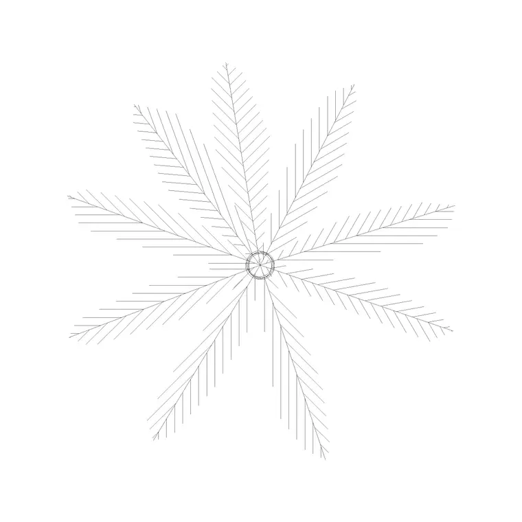 Tree Plan (31) DWG CAD block thumbnail — trees & plants drawing