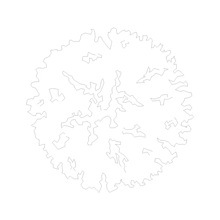 Tree Plan (32) DWG CAD block thumbnail — trees & plants drawing