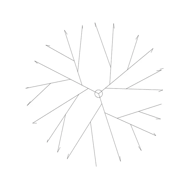 Tree Plan (39) DWG CAD block thumbnail — trees & plants drawing