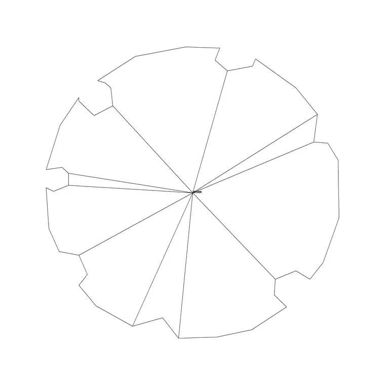 Tree Plan (4) DWG CAD block thumbnail — trees & plants drawing