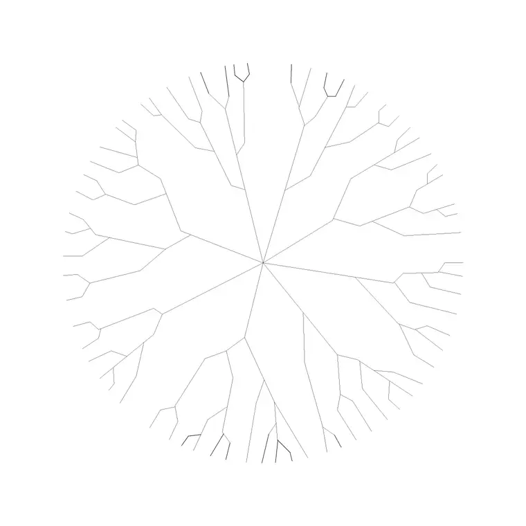Tree Plan (40) DWG CAD block thumbnail — trees & plants drawing