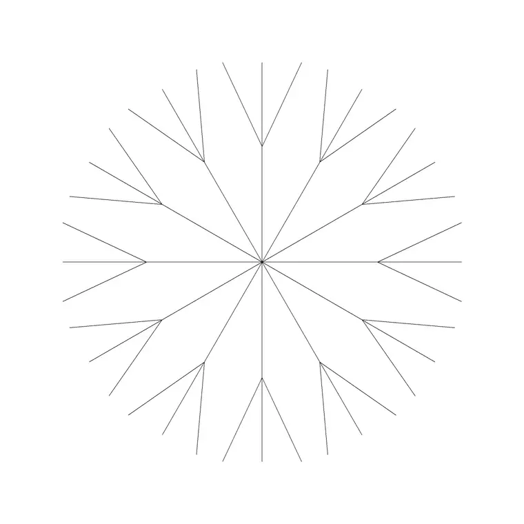 Tree Plan (46) DWG CAD block thumbnail — trees & plants drawing