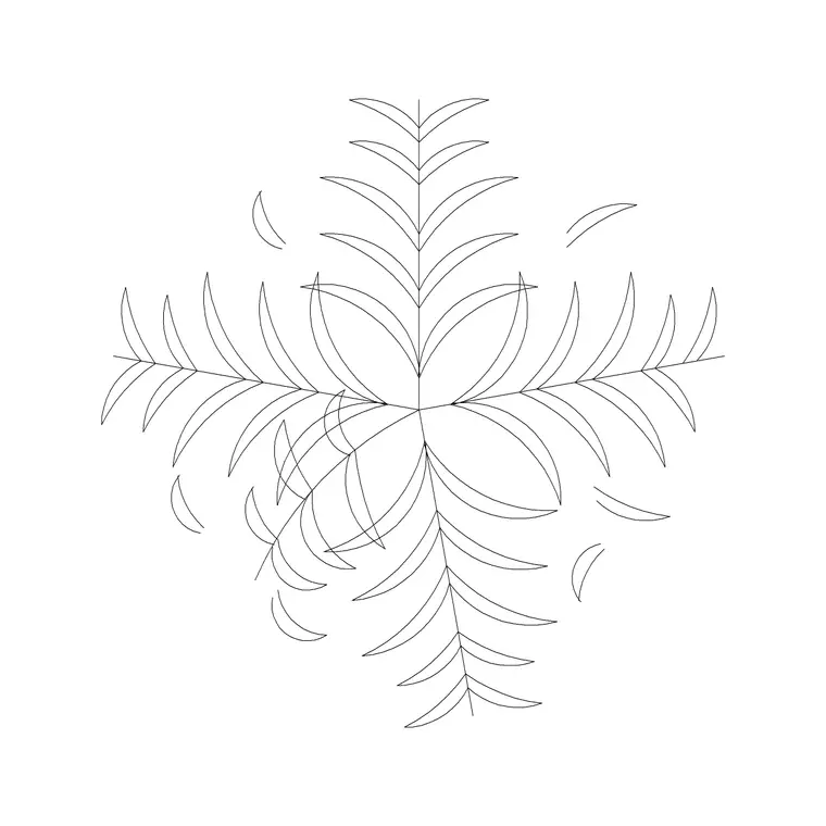 Tree Plan (51) DWG CAD block thumbnail — trees & plants drawing
