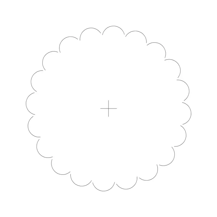 Tree Plan (58) DWG CAD block thumbnail — trees & plants drawing