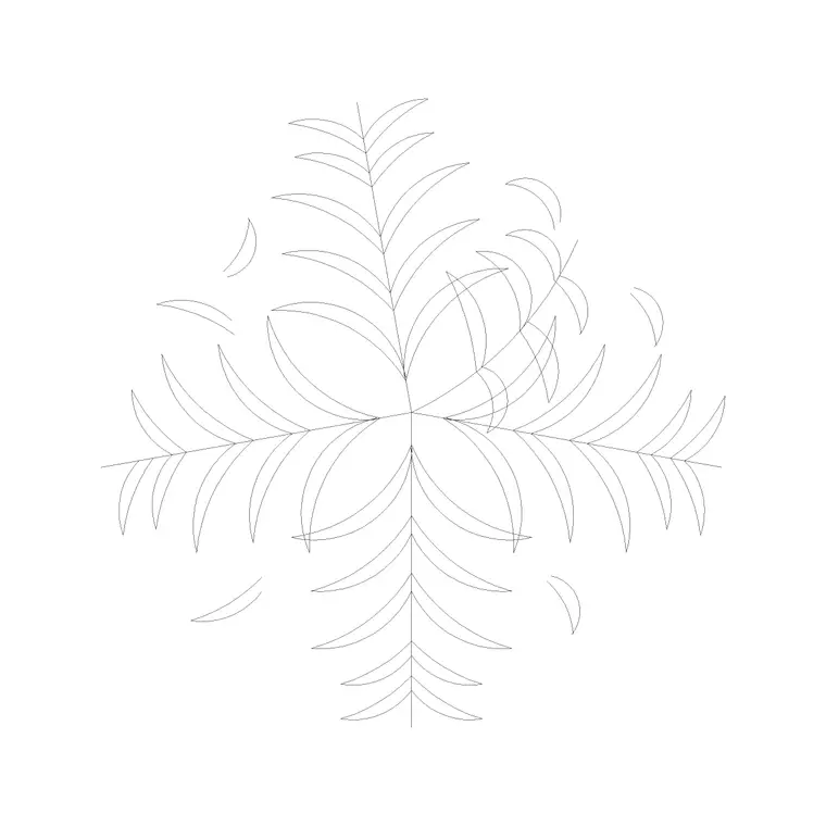 Tree Plan (65) DWG CAD block thumbnail — trees & plants drawing