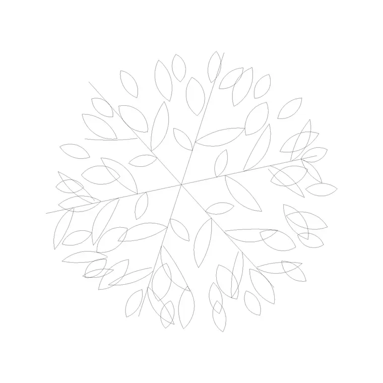 Tree Plan (66) DWG CAD block thumbnail — trees & plants drawing