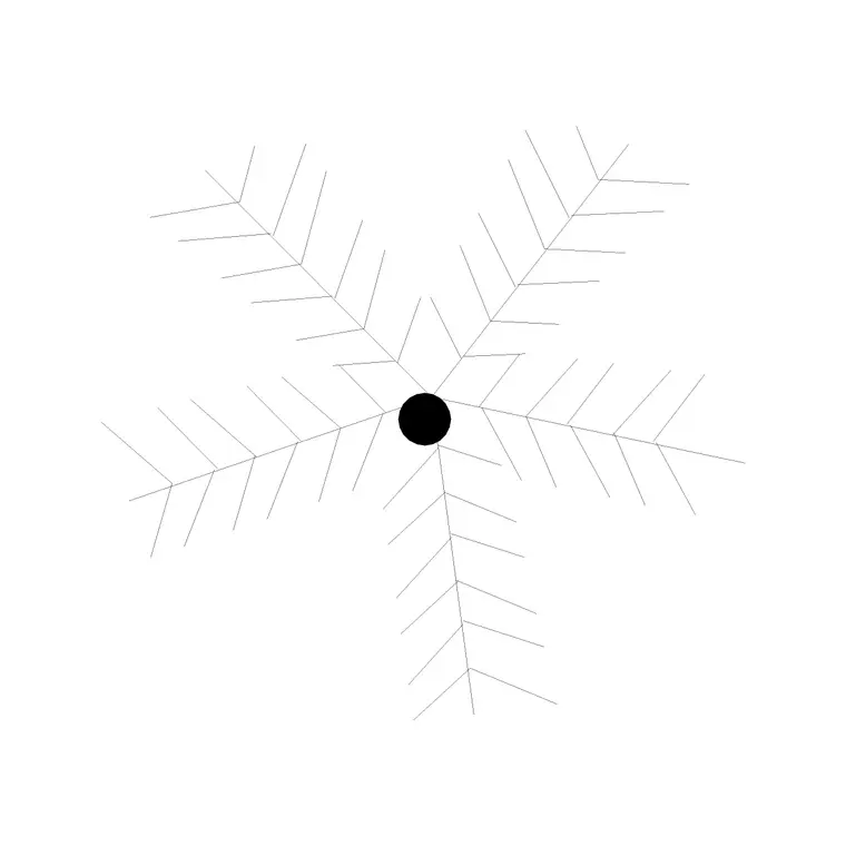 Tree Plan (69) DWG CAD block thumbnail — trees & plants drawing
