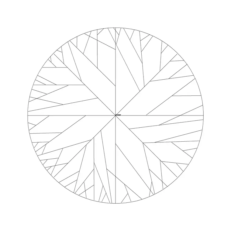 Tree Plan (7) DWG CAD block thumbnail — trees & plants drawing