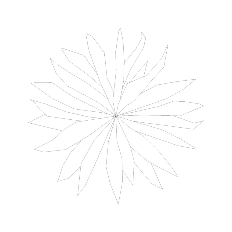 Tree Plan (76) DWG CAD block thumbnail — trees & plants drawing