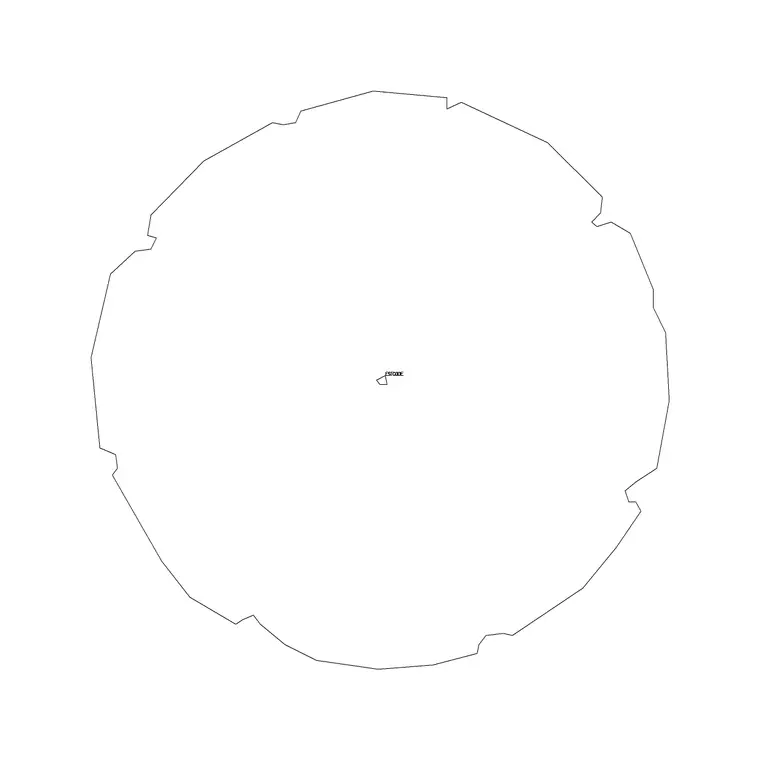 Tree Plan (8) DWG CAD block thumbnail — trees & plants drawing