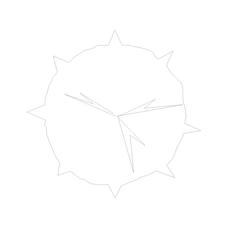 Tree Top View (15) DWG CAD block thumbnail — trees & plants drawing