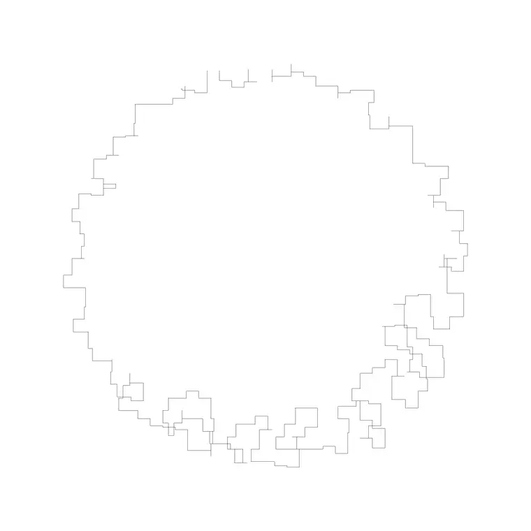 Tree Top View (18) DWG CAD block thumbnail — trees & plants drawing