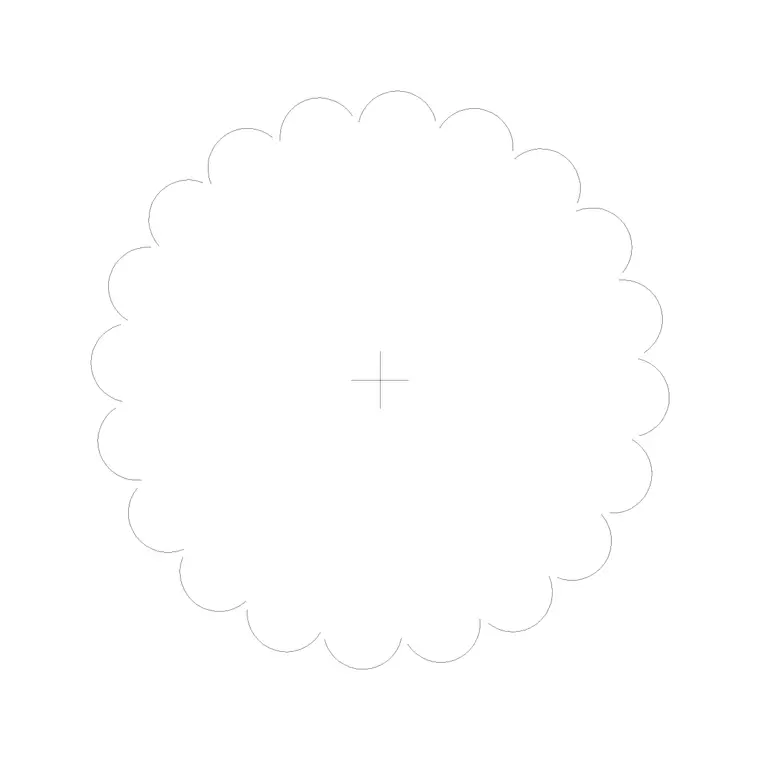 Tree Top View (19) DWG CAD block thumbnail — trees & plants drawing