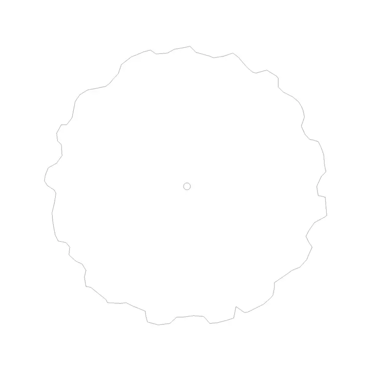Tree Top View (20) DWG CAD block thumbnail — trees & plants drawing