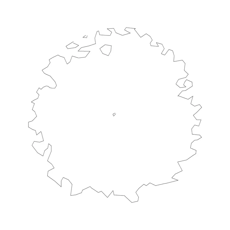 Tree Top View (22) DWG CAD block thumbnail — trees & plants drawing