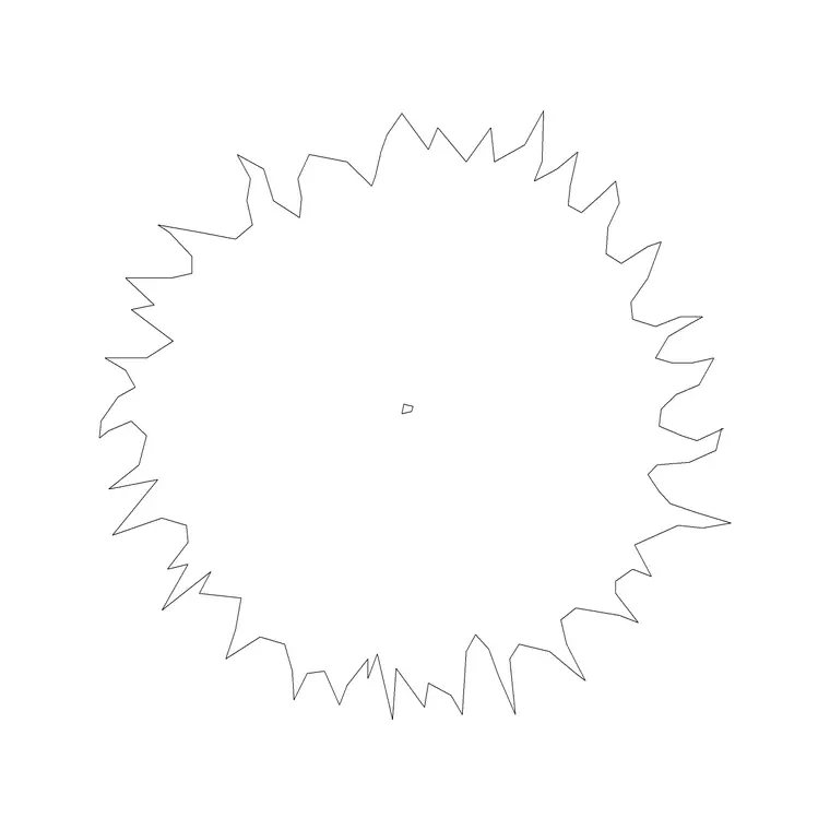 Tree Top View (24) DWG CAD block thumbnail — trees & plants drawing