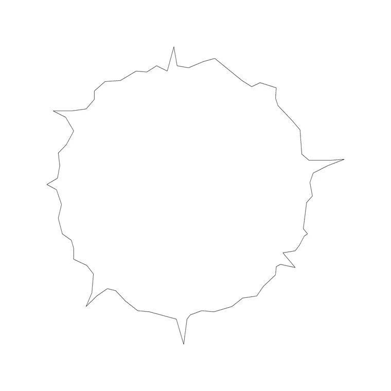 Tree Top View (25) DWG CAD block thumbnail — trees & plants drawing