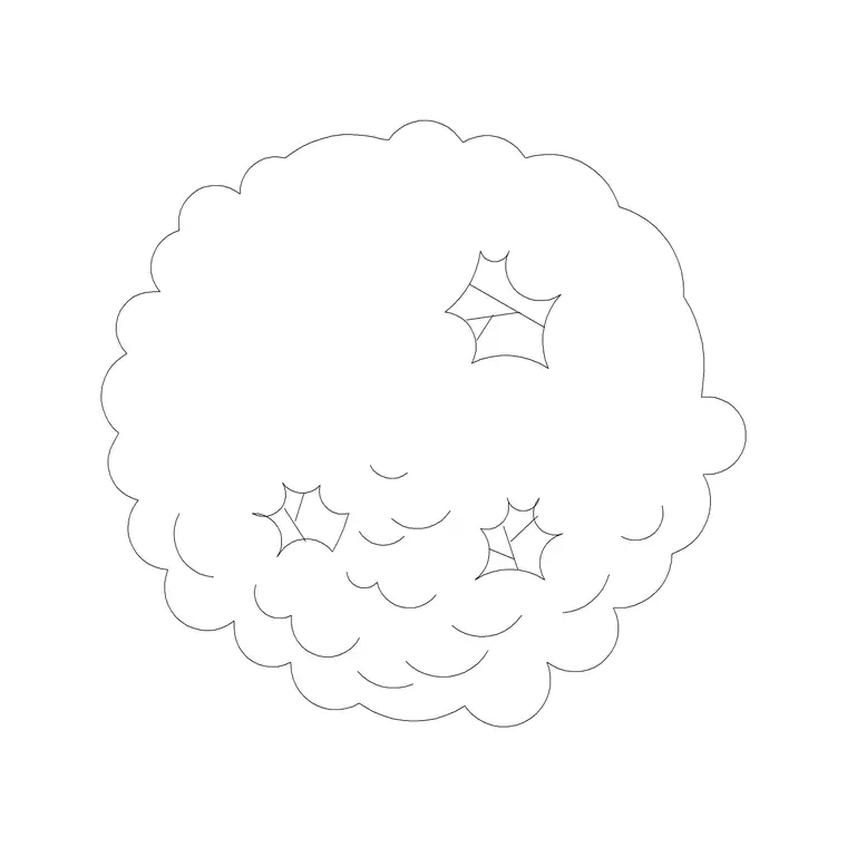 Tree Top View (27) DWG CAD block thumbnail — trees & plants drawing